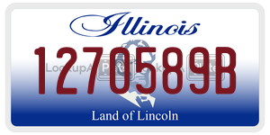 1270589B  license plate in IL