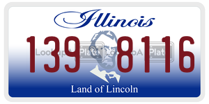 1398116  license plate in IL