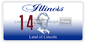 14  license plate in IL