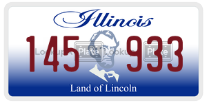 145933  license plate in IL