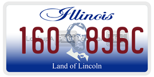 160896C  license plate in IL