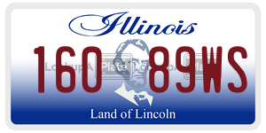16089WS  license plate in IL