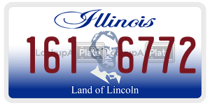 1616772  license plate in IL