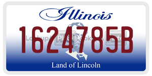 1624785B  license plate in IL