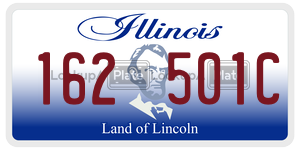 162501C  license plate in IL