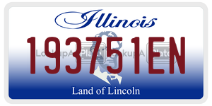 193751EN license plate in Illinois