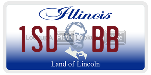 1SDBB license plate in Illinois