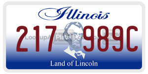 217989C  license plate in IL