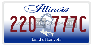 220777C  license plate in IL