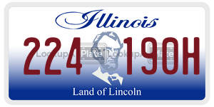 224190H  license plate in IL