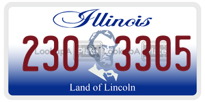 2303305  license plate in IL