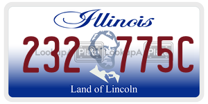 232775C  license plate in IL
