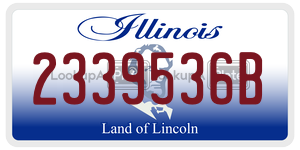 2339536B  license plate in IL
