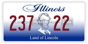 23722  license plate in IL
