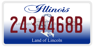 2434468B  license plate in IL