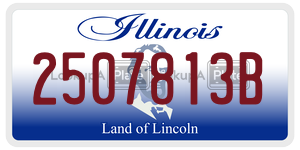 2507813B license plate in Illinois
