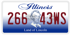 26643WS  license plate in IL