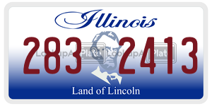 2832413  license plate in IL