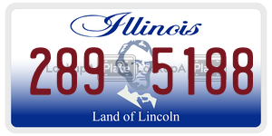 2895188 license plate in Illinois