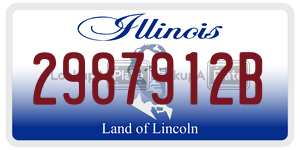 2987912B license plate in Illinois