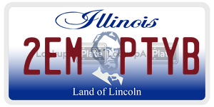 2EMPTYB license plate in Illinois