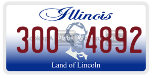 3004892  license plate in IL