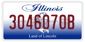3046070B  license plate in IL