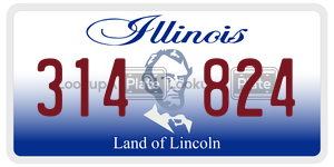 314824  license plate in IL