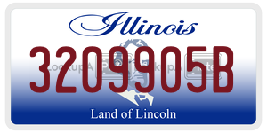 3209905B  license plate in IL