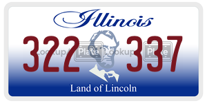 322337 license plate in Illinois