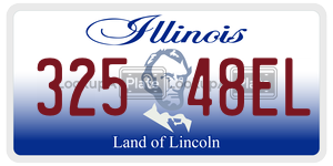 32548EL license plate in Illinois