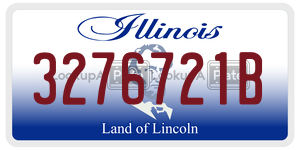 3276721B  license plate in IL