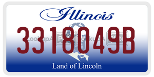 3318049B  license plate in IL