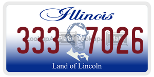 3337026  license plate in IL