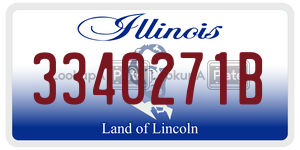 3340271B license plate in Illinois