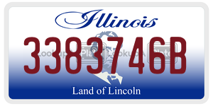 3383746B  license plate in IL