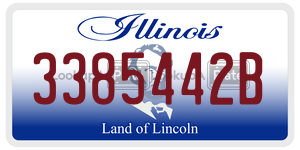 3385442B  license plate in IL
