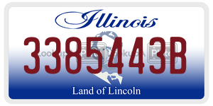 3385443B  license plate in IL