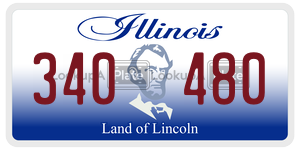 340480 license plate in Illinois