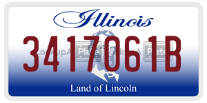 3417061B license plate in Illinois