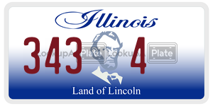 3434 license plate in Illinois