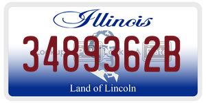 3489362B  license plate in IL