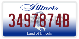 3497874B  license plate in IL