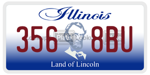 3568BU  license plate in IL