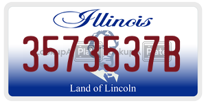 3573537B  license plate in IL