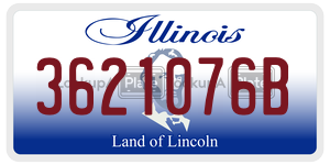 3621076B license plate in Illinois