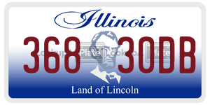 36830DB  license plate in IL