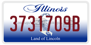 3731709B license plate in Illinois