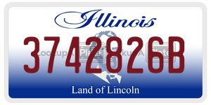 3742826B license plate in Illinois