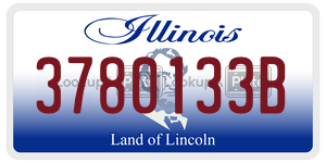 3780133B  license plate in IL